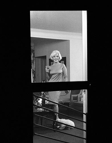 Eric Skipsey - Marilyn Monroe with pet 'Maf Honey' (a gift from Frank Sinatra) at the Beverly Hills Hotel, 1961 Gelatin Silver print