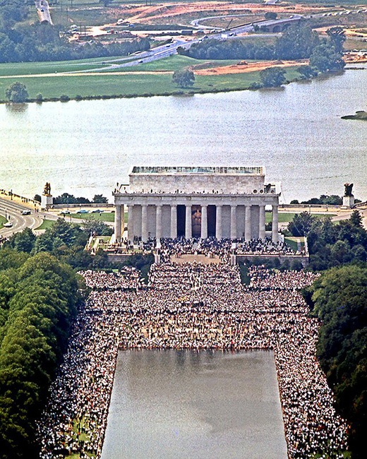 The Historic Washington Mall Freedom March, "I Have a Dream", August 28, 1963