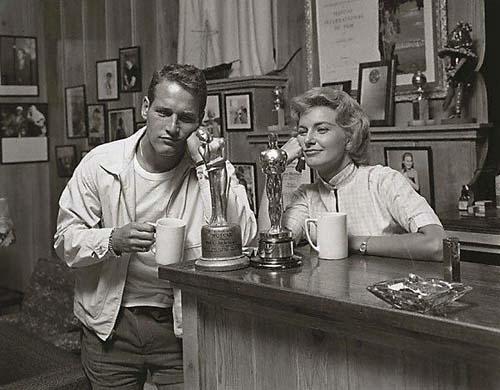 Photo: Paul Newman and Joanne Woodward, "No Oscar" Gelatin Silver print #1581