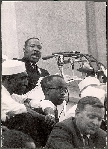 "I Have  dream", Martin Luther King Jr at rally in Washington, DC, 1963 - Photo by Francis Miller