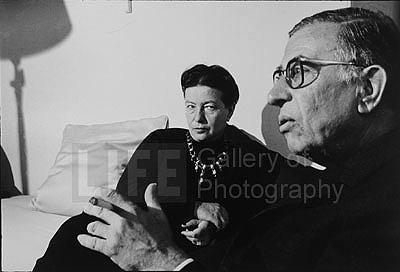 Photo: Simone de Beauvoir and Jean Paul Sartre, Paris, 1964 Gelatin Silver print #1632