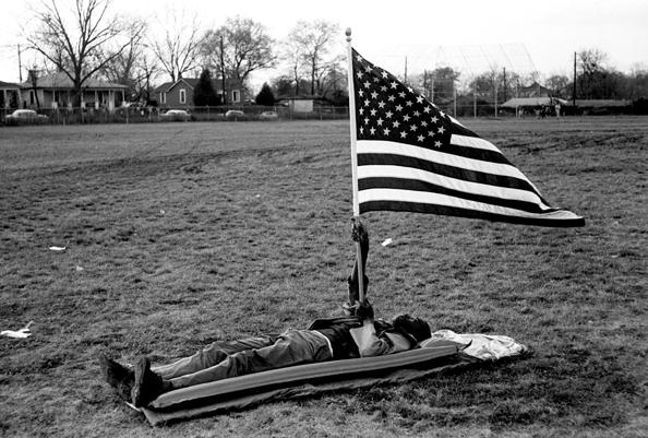 Boy with Flag, Selma March, 1965 Gelatin Silver print