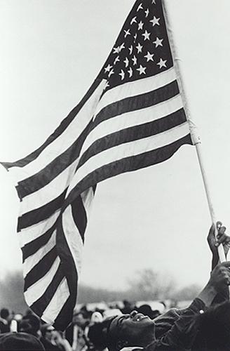 Photo: Flag, Selma March, 1965 Gelatin Silver print #1733