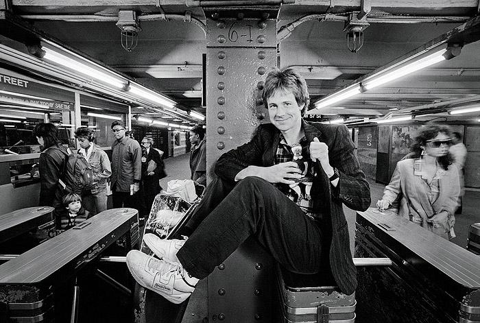 Photo: Dana Carvey, NYC subway, 1992 Archival Pigment Print #1773