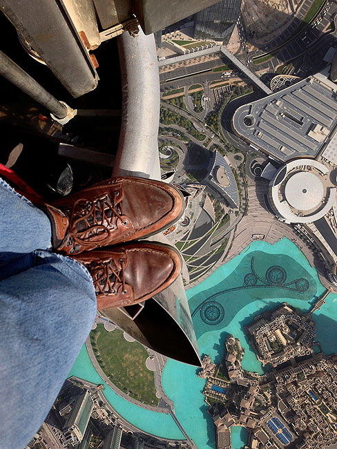 View from Top of Burj Khalifa, Dubai, 2013
