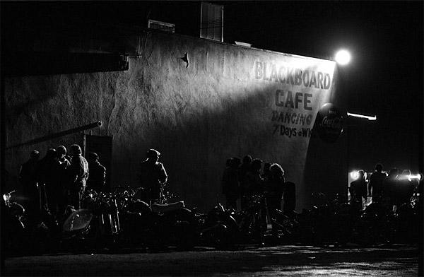 Hells Angels, Blackboard Cafe, 1965 Gelatin Silver print