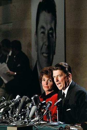 Ronald and Nancy Regan after winning gubernatorial election, 1966 Chromogenic print