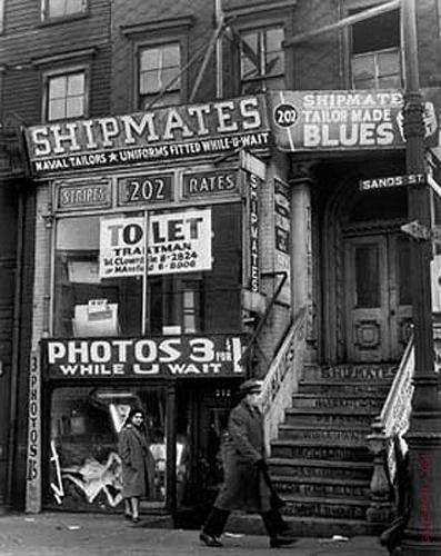 Sand Street, Brooklyn, NY, 1946 Gelatin Silver print