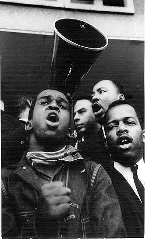 Photo: MLK, Andrew Young, John Lewis, Selma, 1965 Gelatin Silver print #1843