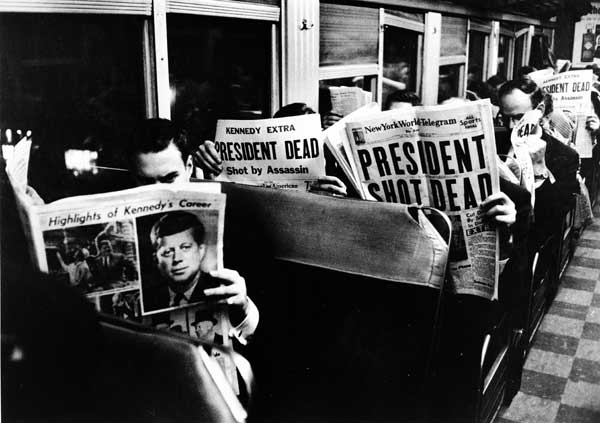 On the 6:25 from Grand Central to Stamford, CT, November 22, 1963