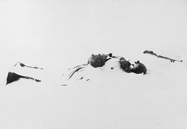Photo: White Death, Pvt. Henry Irving Tannebaum Ottre, Belgium 1945 Gelatin Silver print #2010