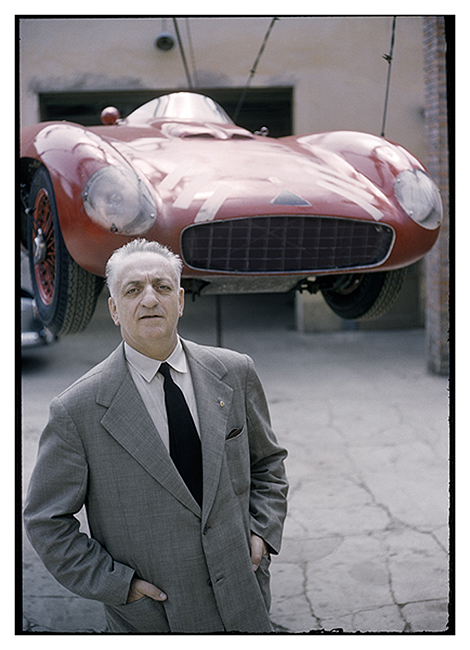 Enzo Ferrari. Modena, Italy 1955