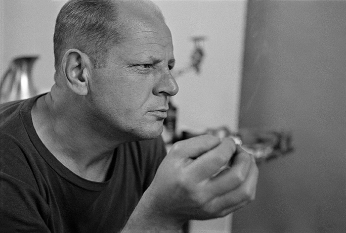 Jackson Pollock (smoking), East Hampton, 1953