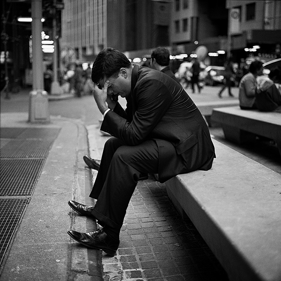 The first days of the financial crisis, 2008, New York City