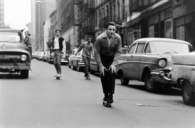 Skateboarders, New York, 1965 Gelatin Silver print