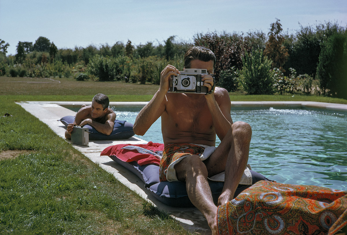Givenchy by the Pool, South of Paris, France, 1961