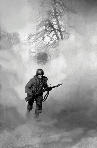 Running Soldier, Battle of the Bulge, 1944