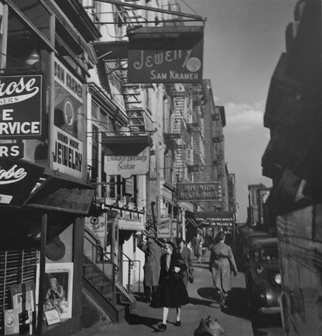 Photo: Eighth Street, Greenwich Village, New York, 1946 Gelatin Silver print #2398