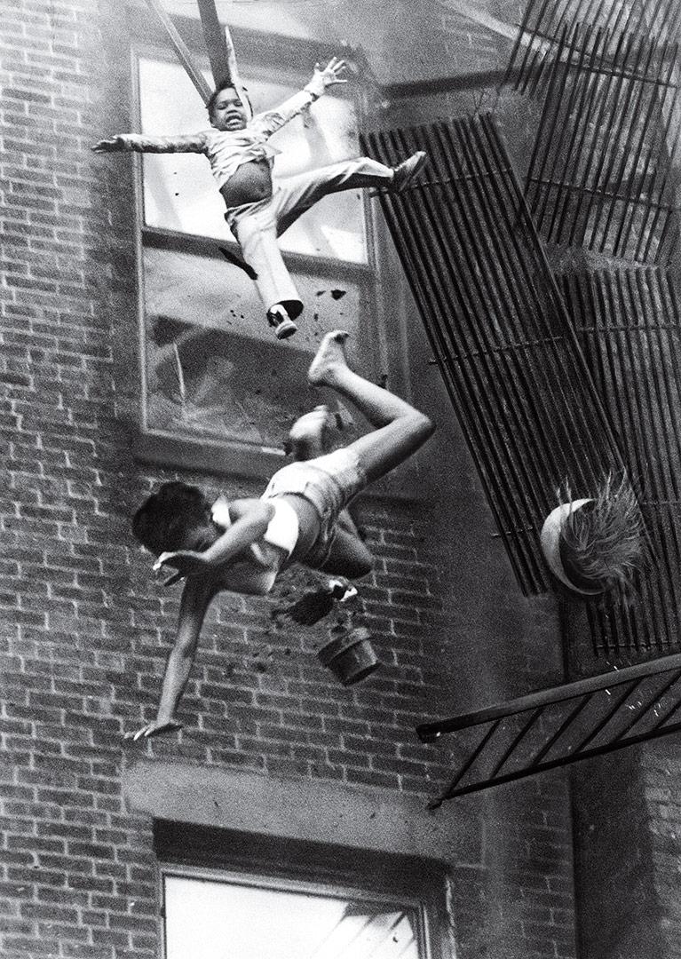 Photo: Fire Escape Collapse, Boston, Massachusetts, July 22, 1975 Gelatin Silver print #2457