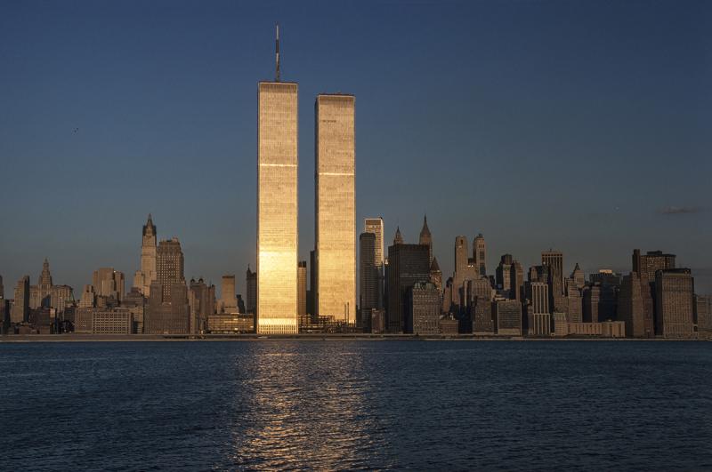 Twin Towers in sunset, New York,1979<br/>Please contact Gallery for price