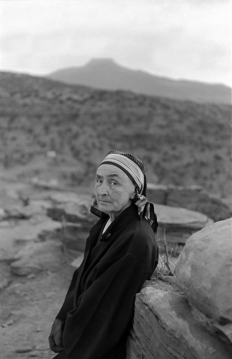 Photo: Georgia O'Keeffe with Pedernal Mountain, Abiquiu, 1960 Archival Pigment Print #2613