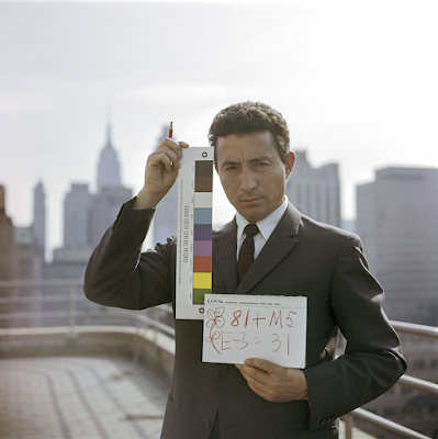 Tony Vaccaro with test strip, New York, 1968 Archival Pigment Print