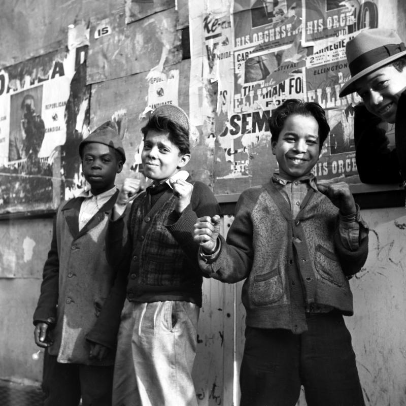 Photo: Boys, Spanish Harlem, New York City c.1946-1950 Gelatin Silver print #2689