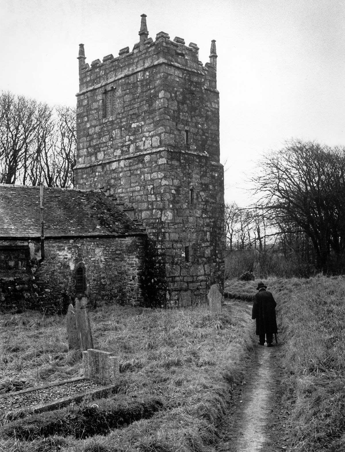 Rector, Church at Warleggan, England , 1953