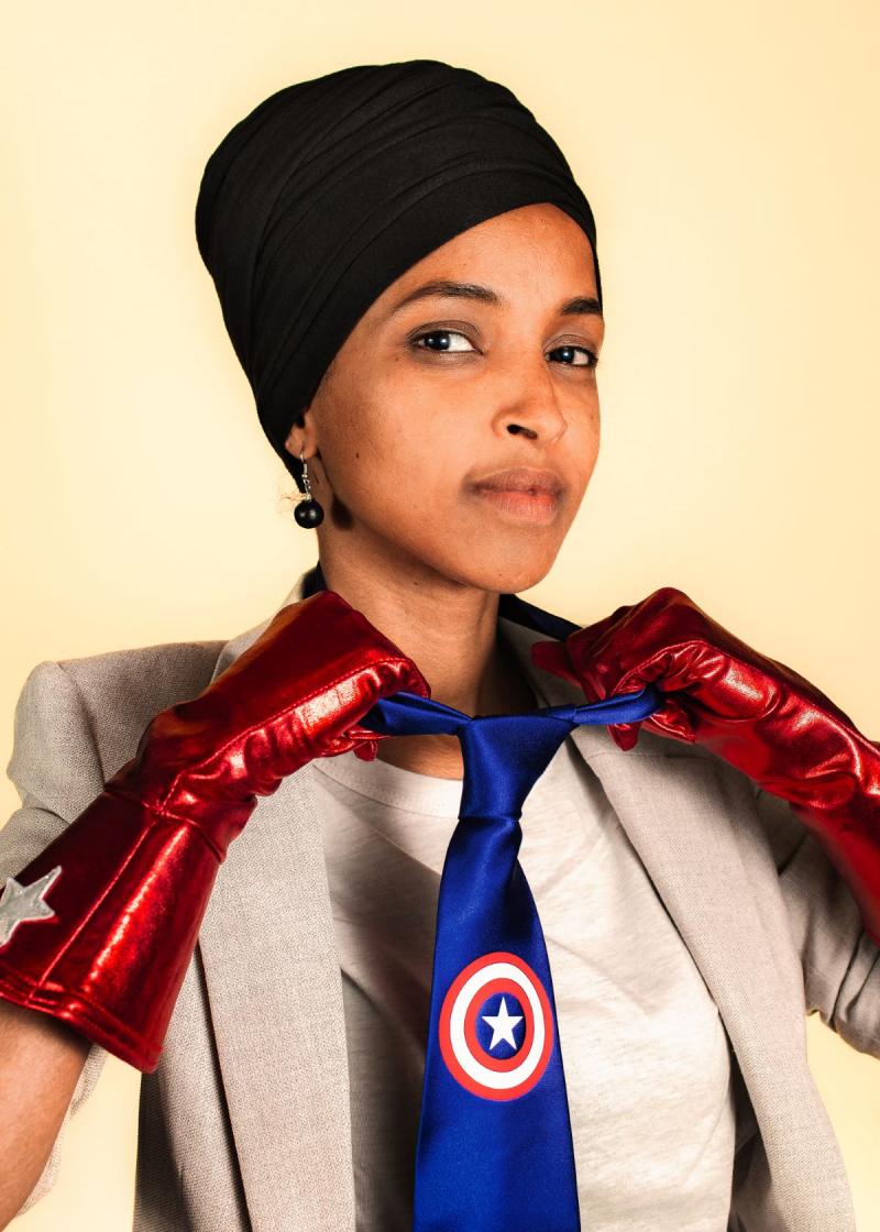 Photo: American Superhero: Ilhan Omar, 2019 Archival Pigment Print #2729