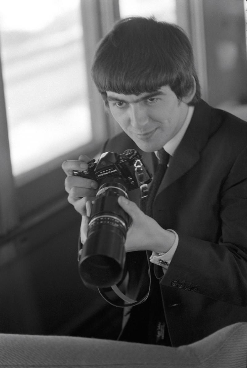 Photo: George Harrison with camera, 1964 Archival Pigment Print #2747