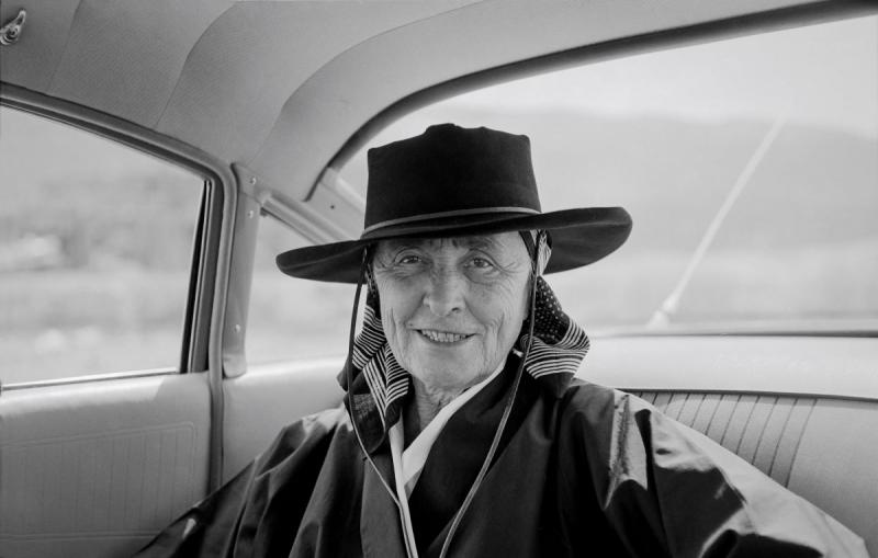 Photo: Georgia O'Keeffe in car, New Mexico, 1960 Archival Pigment Print #2770