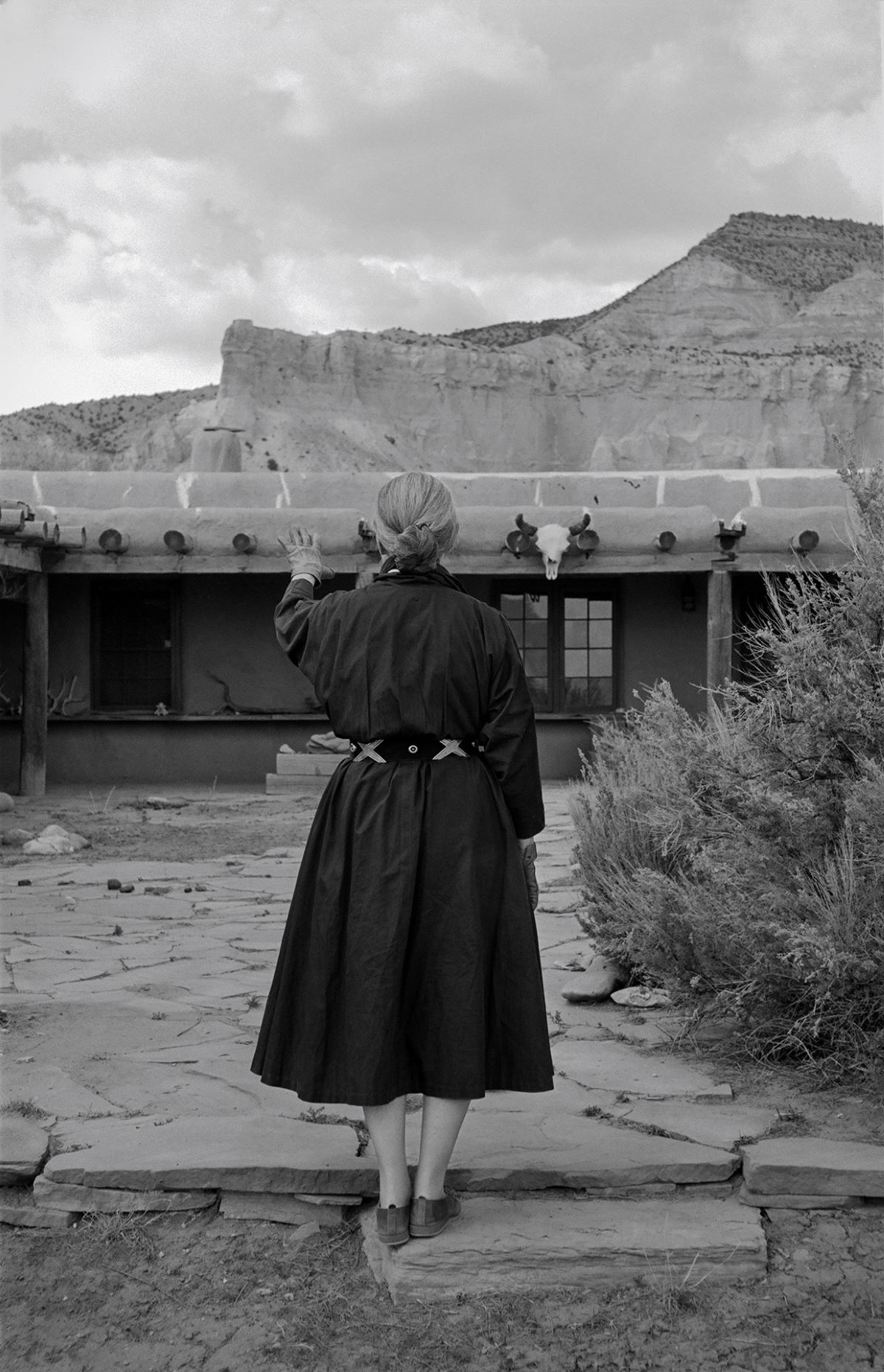 Georgia O'Keeffe at the ranch, New Mexico, 1960