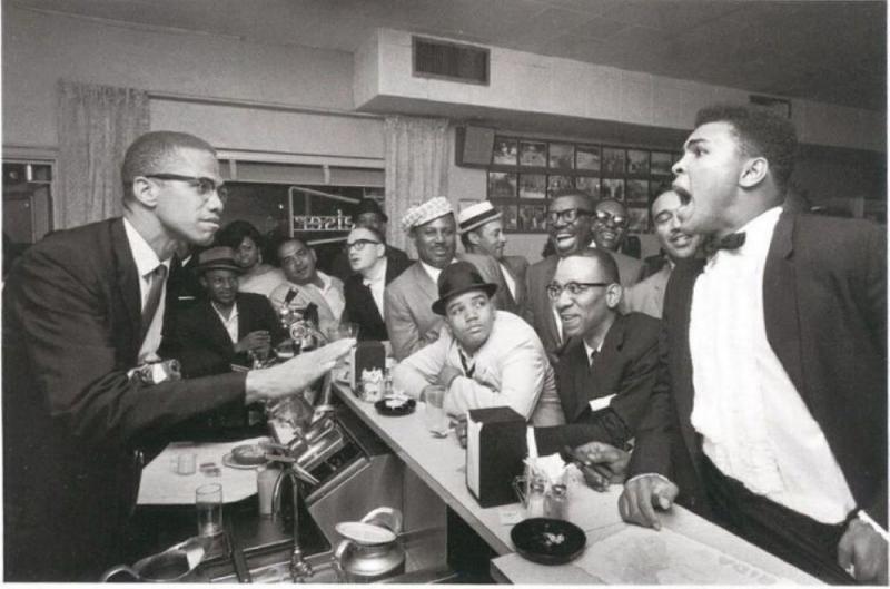 Photo: Malcolm X and Muhammad Ali in an animated discussion, Miami, 1964 Archival Pigment Print #2787
