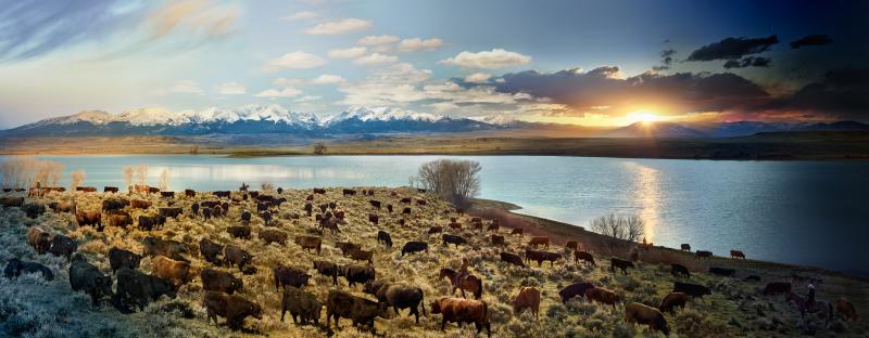   J Bar L Ranch, Montana, Day to Night, 2022<br/><br/>Please contact Gallery for price