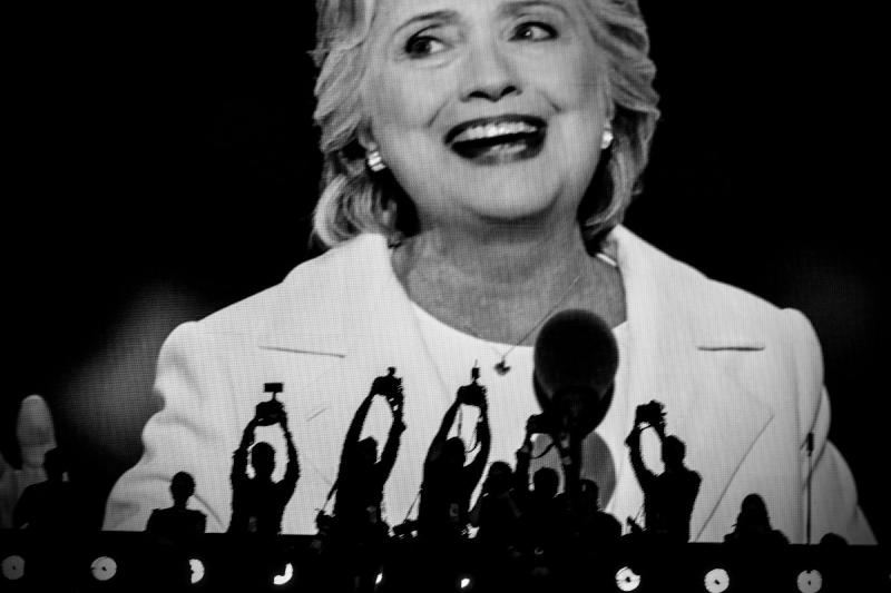 Photo: Hillary Clinton during the Democratic Convention, 2016  Archival Pigment Print #2825
