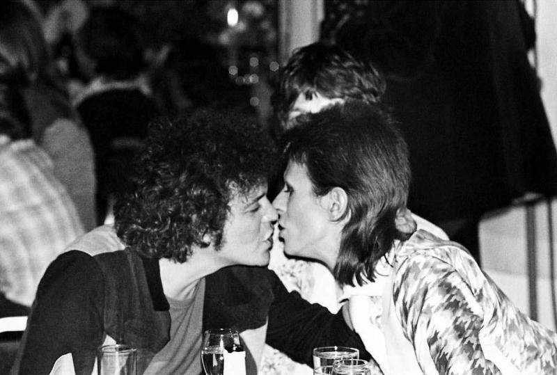Mick Rock: The Kiss, Lou Reed and Divid Bowie, Cafe Royal, London, July, 1973<br/>Please contact Gallery for price