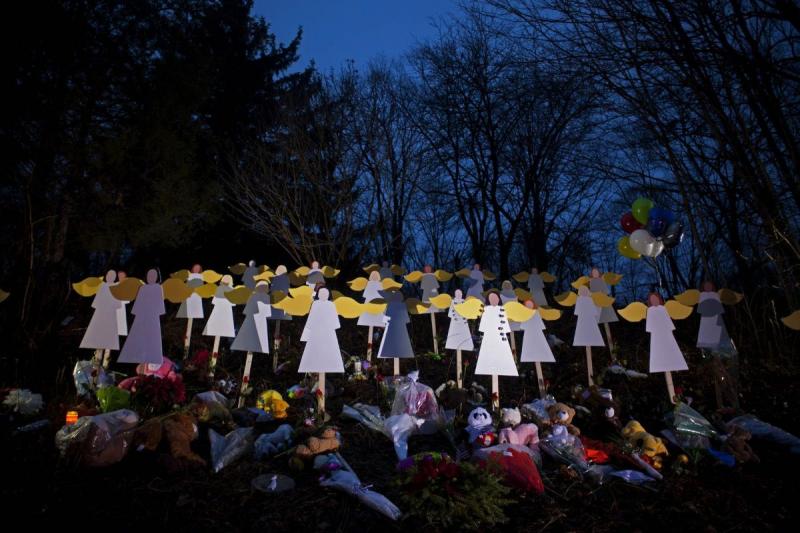 Photo: A memorial for the victims of the Sandy Hook Elementary School shooting. Newtown,  Connecticut 2012 Archival Pigment Print #2963