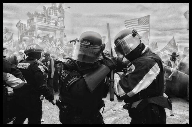 Photo: Pro Trump supporters break into the US Capitol to protest the certification of Vice-President  Joe Biden as the next United States President. Washington, DC January 6, 2021 Archival Pigment Print #2971
