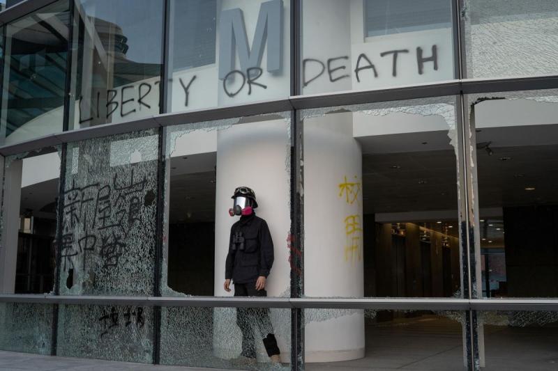 Photo: A Polytechnic University (PolyU) protester, Hong Kong, 2019 Archival Pigment Print #3009