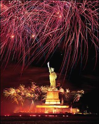 Statue of Liberty, New York Harbor, July 3, 1986 Chromogenic print