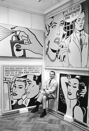 Roy Lichtenstein, Leo Castelli Gallery, New York, 1962 Gelatin Silver print