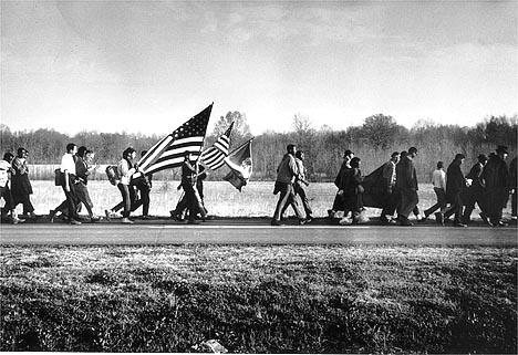 Photo: On the Road, the Selma March, 1965 Gelatin Silver print #679