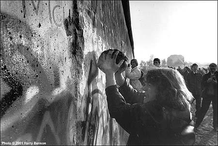 The Berlin wall comes down, Berlin,1989 Gelatin Silver print