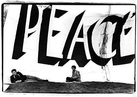 Peace Anti-War Rally, Central Park, Spring  1968 Gelatin Silver print