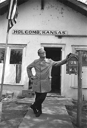 Truman Capote, Holcomb, Kansas, April,1967