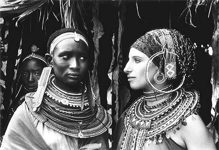 Photo: Barbara Streisand, Kenya,Up The Sandbox Gelatin Silver print #717