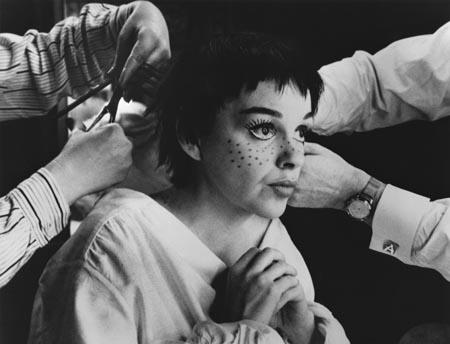Judy Garland in make-up on Gelatin Silver print