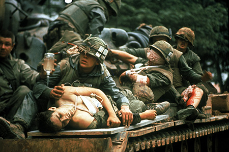 U.S. Marines at battle of Hue, Vietnam, 1968 by John Olsen
