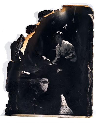 The burned master vintage print that was used for reproduction in LIFE magazine of Senator Robert F. Kennedy Shot, Ambassador Hotel, Los Angeles, CA, June 5, 1968