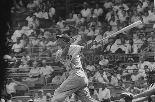 Photo: Chicago Cub's Ernie Banks at bat, Chicago, 1955 Gelatin Silver print #919